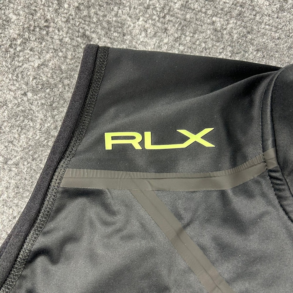 RLX Ralph Lauren Vest Mens M Black 2015 US Open Chambers Bay Golf Full Zip Logo - Picture 5 of 10